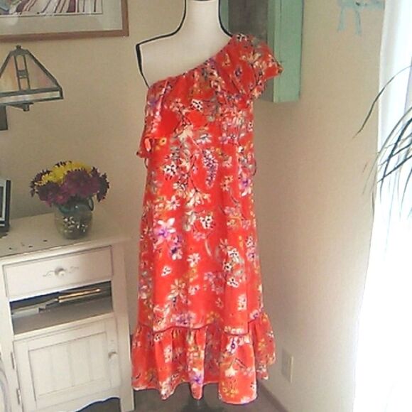 NWT Gilli One Shoulder Shift Dress - Picture 1 of 13